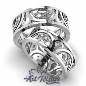 Парные обручальные кольца Арт. 465